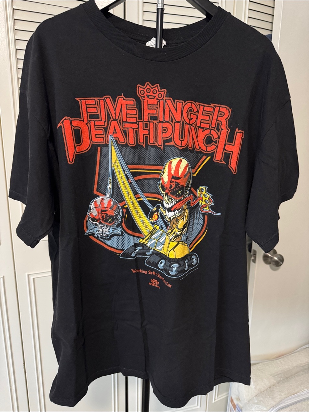 Men's Black Graphic Band T-Shirt 2013 Five Finger Death Punch